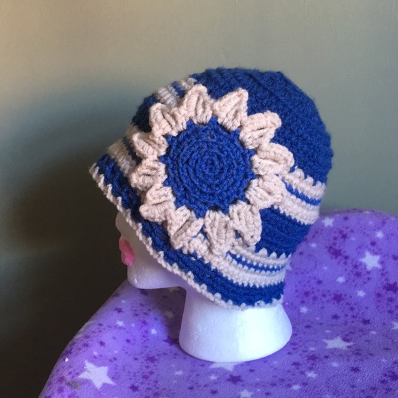 Hand Crafted Accessories - Flower hat 2/$20 medium acrylic